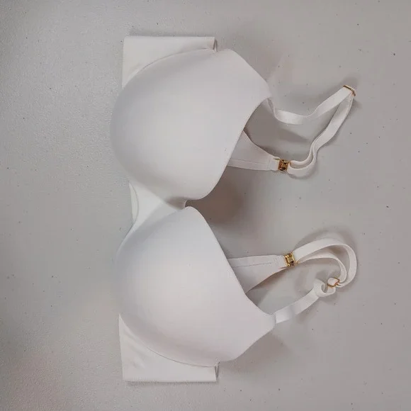 Bundle Victoria's Secret Bras Women 32D Black Nude White Demi T Shirt Bras - Picture 12 of 16